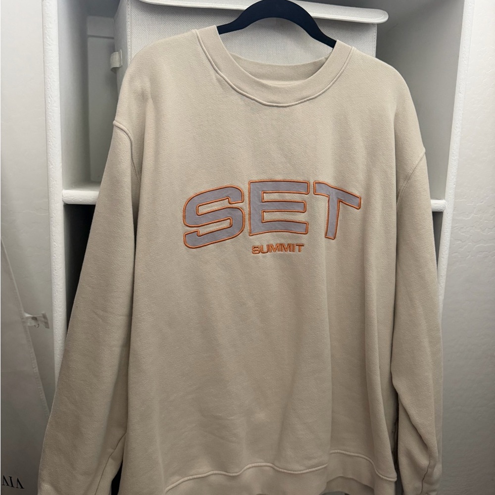 SET Active Beige Summit Drop Sweatshirt